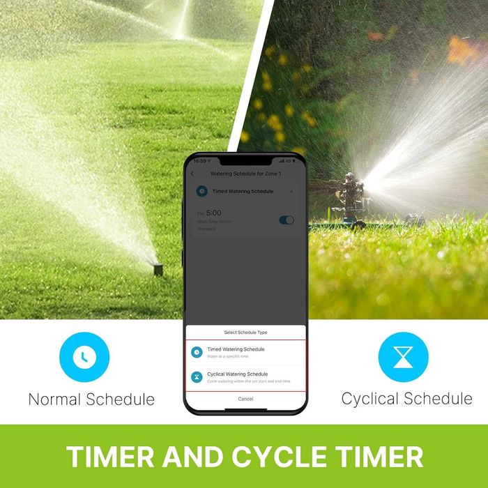 MOES Inteligentny system nawadniania TUYA 3/4" Bluetooth timer zawór