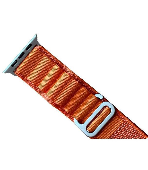 Apple Watch 42/44/45mm Opaska Pasek Materiałowy Pomarańcz kod 1804