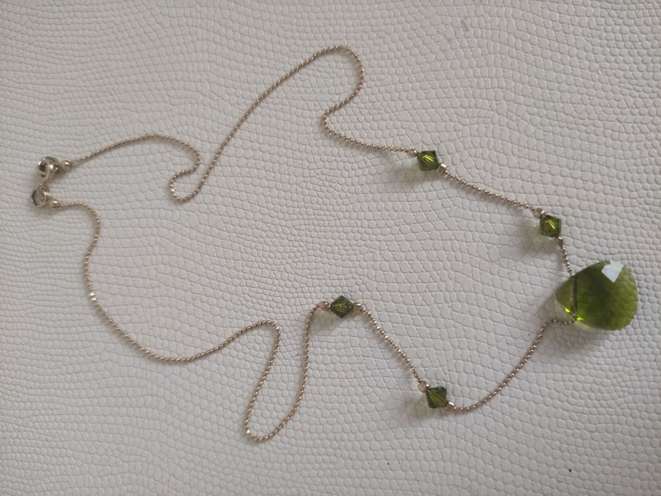 Łańcuszek pozłacany Swarowski