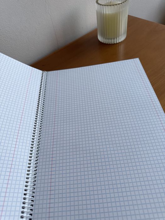 Caderno A4 quadriculado