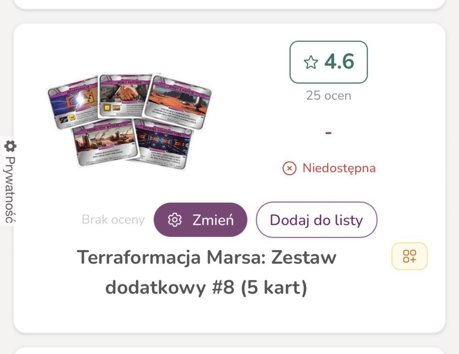 Terraformacja Marsa + dodatki + insert + dwuwarstwowe planszetki