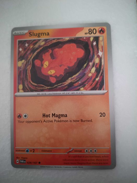 Slugma 028/167 Karta POKEMON TCG Scarlet & violet Twilight Masquerade