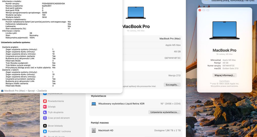 MacBook Pro 16” M5 Max 48GB ram 2TB SSD