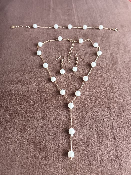 Nowy komplet perełek + gratis