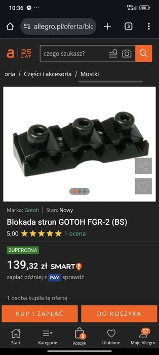 Gitara Jackson js32 dka ah sbk, mostek gotoh