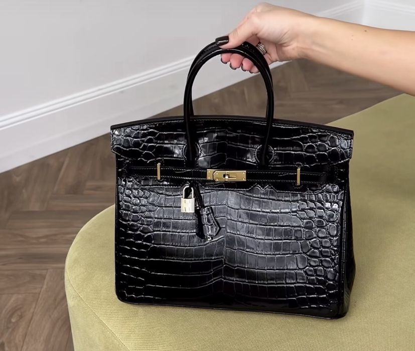 Шкіряна сумка у стилі Hermes Birkin 30