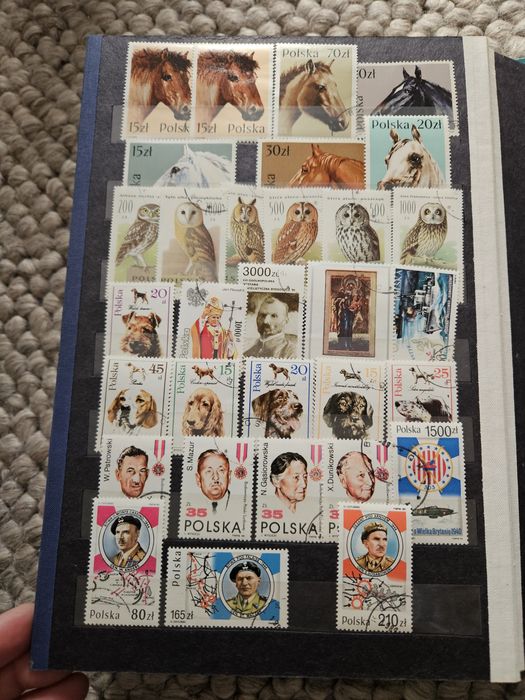 Polskie znaczki pocztowe - klaser