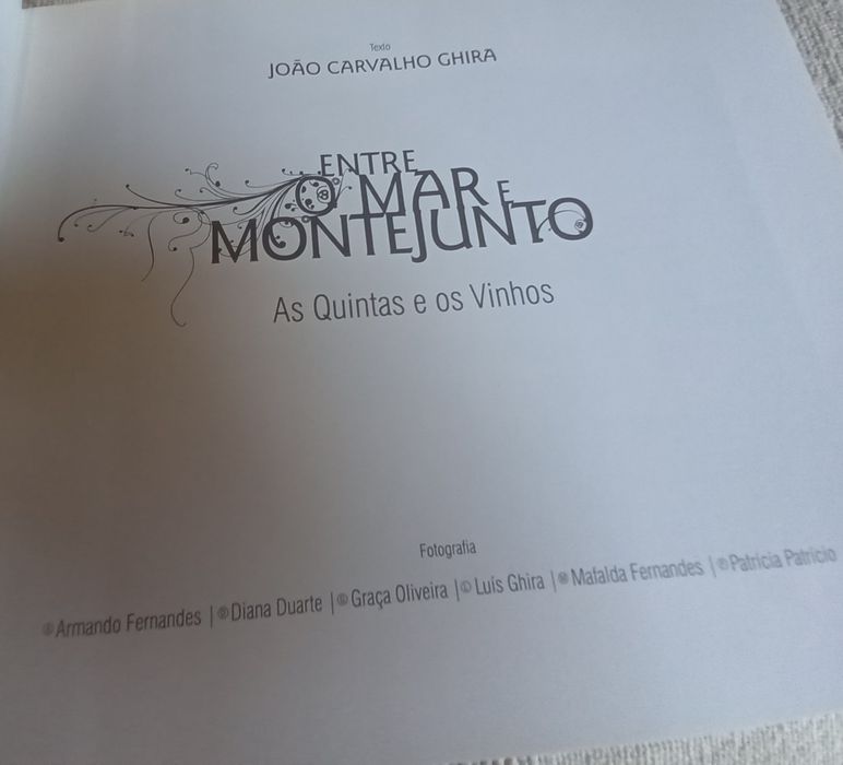 Livro sobre os vinhos da região Oeste Montejunto