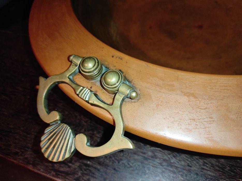 Braseiro em cobre, com pegas em bronze + braseiro eléctrica.