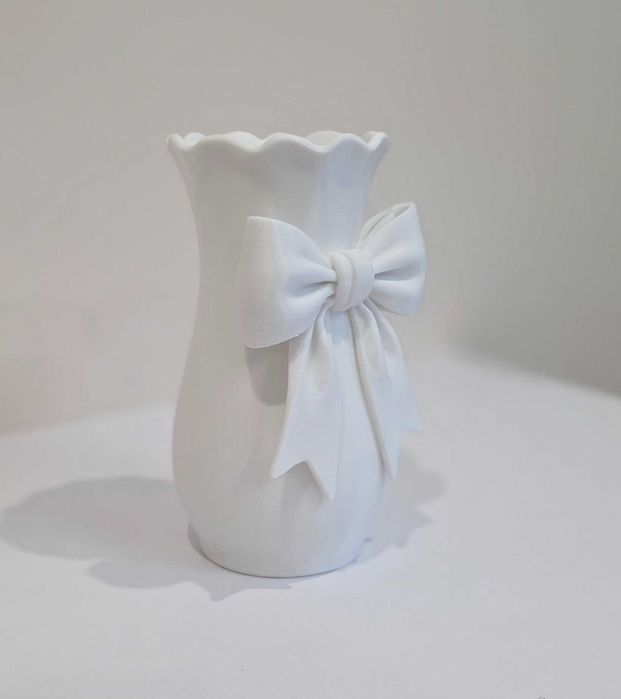 Dekoracyjny wazon z kokardą - różne kolory