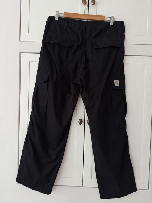Carhartt czarne spodnie bojówki 32 32 wzmacnianie