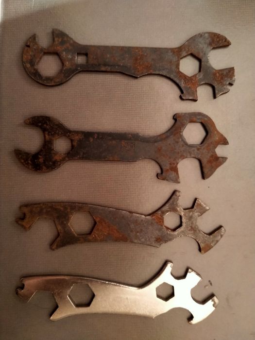 Stare klucze rowerowe PRL Wigry Romet jubilat flaming