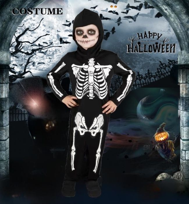 Костюм Скелета для хлопчика 3-6 років скелет хеловін