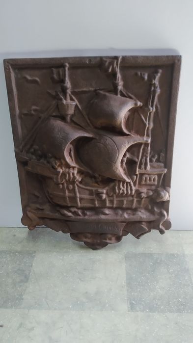 Żaglowiec Santa Maria odlew żeliwny