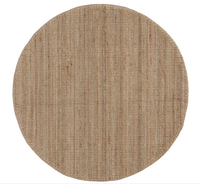 Tapete Ikea em juta natural redondo