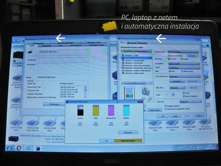 Epson WF-2810 WiFi Sprawna na tanie tusze