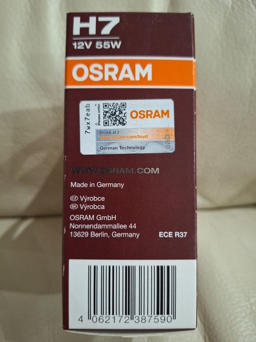 Promocja OSRAM Żarówki H7 Night Breaker Laser 150% 55W 12V