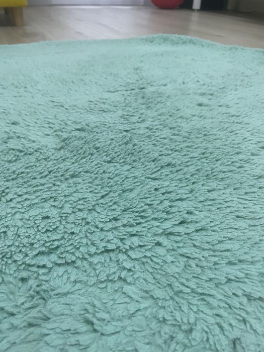 Okrągły dywan kolor turkusowy 100 cm Leroy Merlin