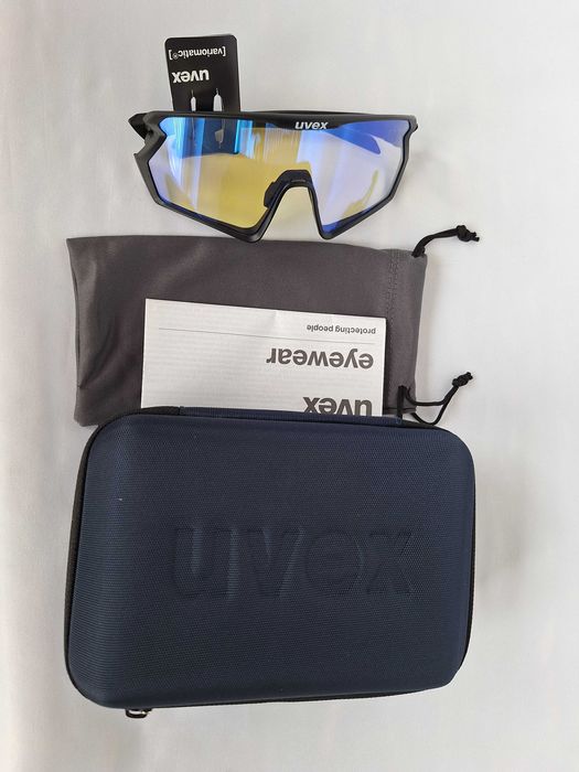 Okulary Sportowe Uvex Sportstyle 231 2.0 V Variomatic Black Mat S1-3