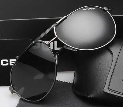 POLICE - Óculos de Sol Polarizados - Pretos - ARTIGO NOVO
