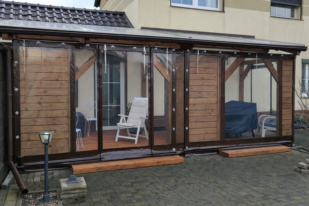 Osłona Zabudowa Tarasu Altanki Całoroczna Plandeka Na Wymiar Zamki