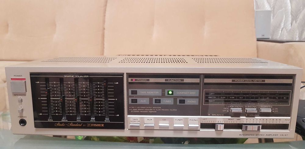 Усилитель Fisher CA-67 stereo integrated amplifer made in Japan