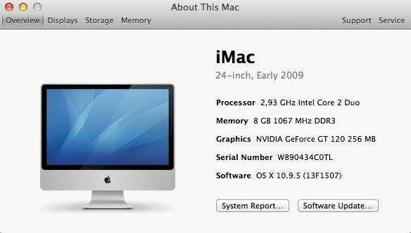 iMac 24" versão Earlier 2009