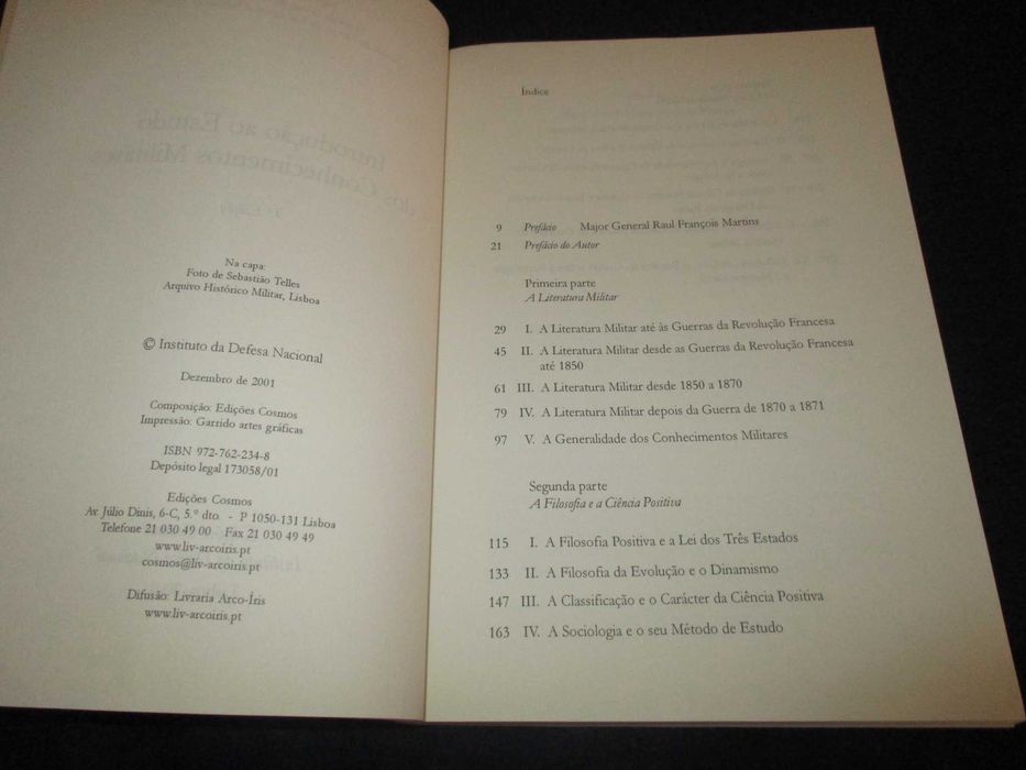 Livro Introdução ao Estudo dos Conhecimentos Militares