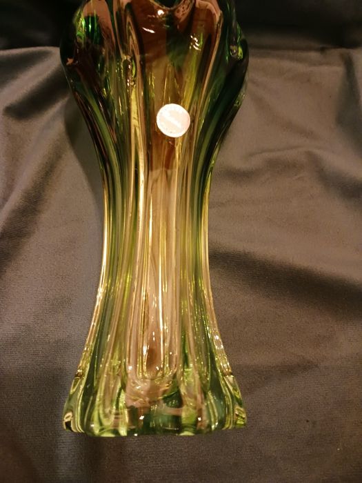 Murano wazon zielony