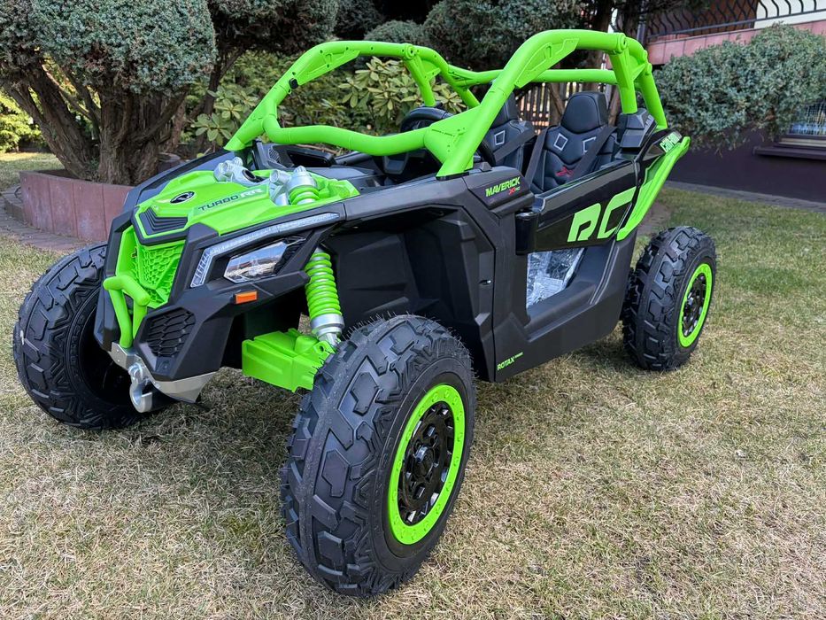 Auto na akumulator 2 osobowy Buggy CAN-AM 24V 4×200W pompowane koła