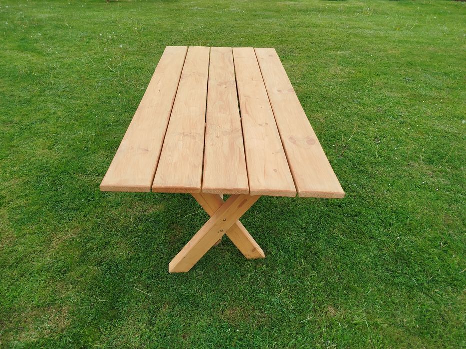 Meble Stół ogrodowy  drewniany szerokość 85cm