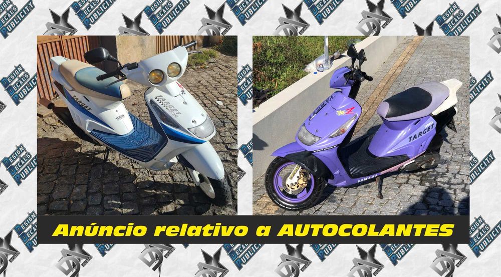 Conjunto De Autocolantes Yamaha Target Vers o Branca azul Ou Roxa 