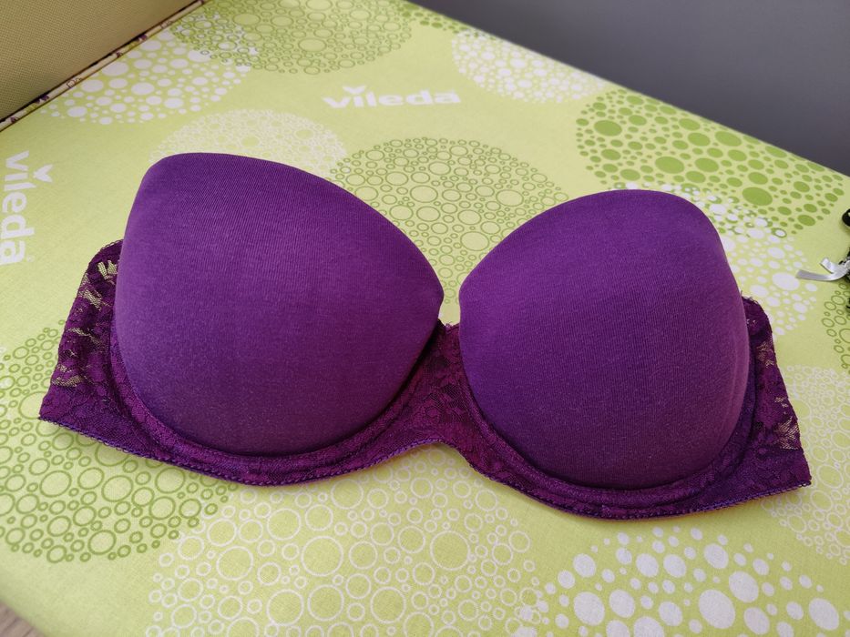 Bardotka fioletowa 80C H&M