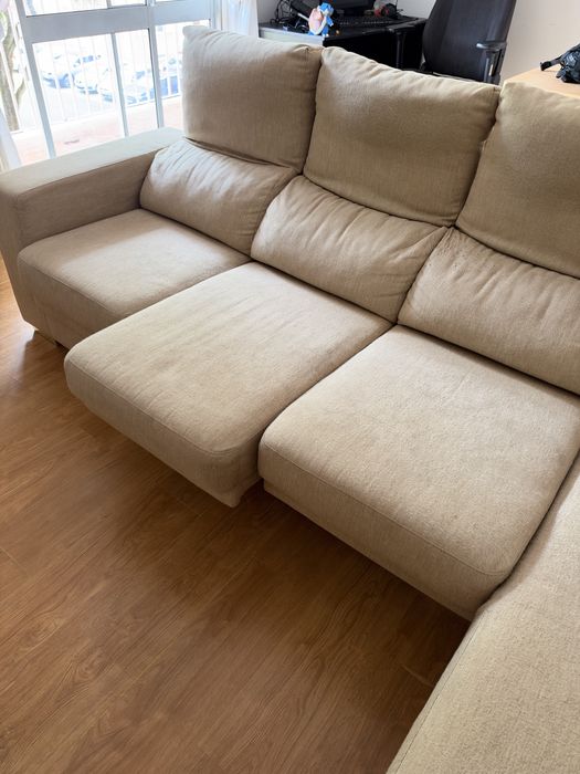Sofa 4 lugares bege