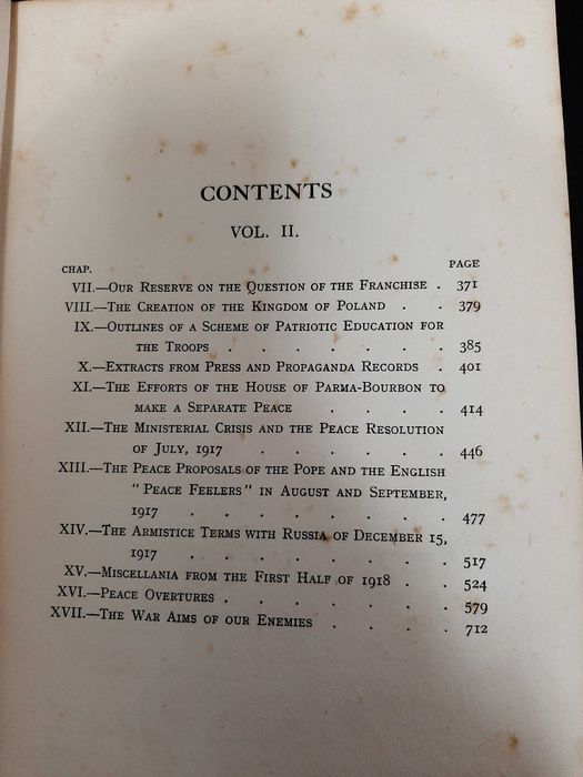 General Erich Ludendorff – The General Staff and its Problems – Vol 2