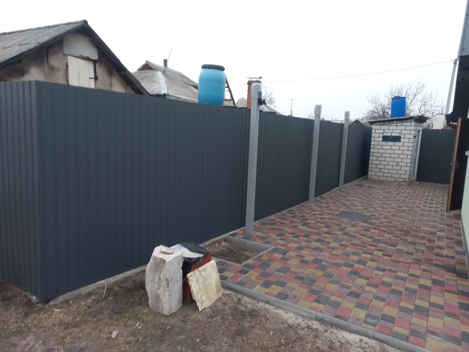 Установка заборов,изготовление ворот,калиток,навесов