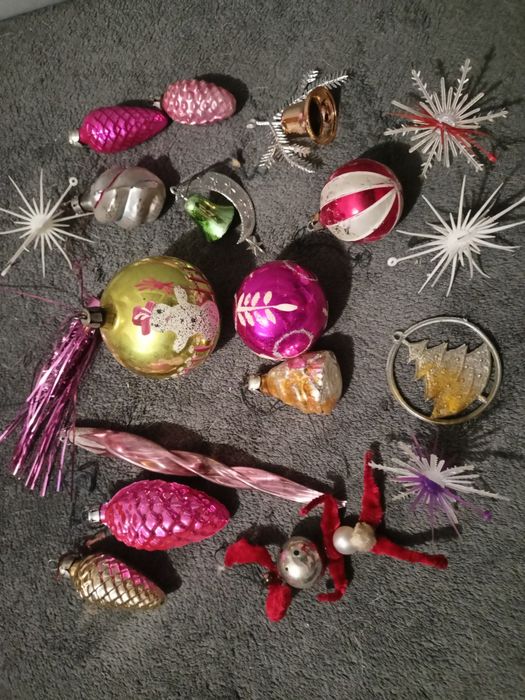 Bombki na choinkę z PRL