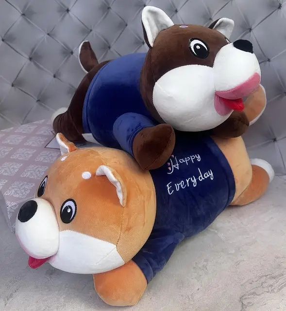 Іграшка-подушка з пледом всередині 3 в 1 песик Хаскі (58см)