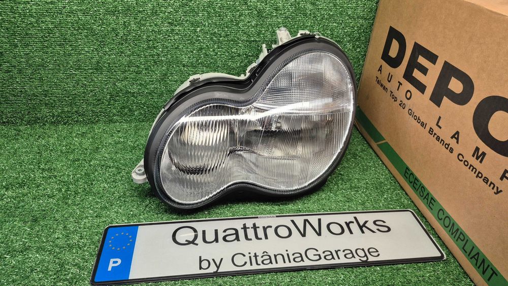 Otica Farol Esquerdo Mercedes Classe C W203 de 2000 a 2011 Ref. 440-1124L-LD-E NOVO DEPO