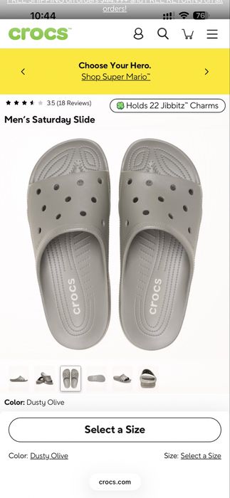 Чоловічі шьопки крокс Crocs m10, 43-44 розмір