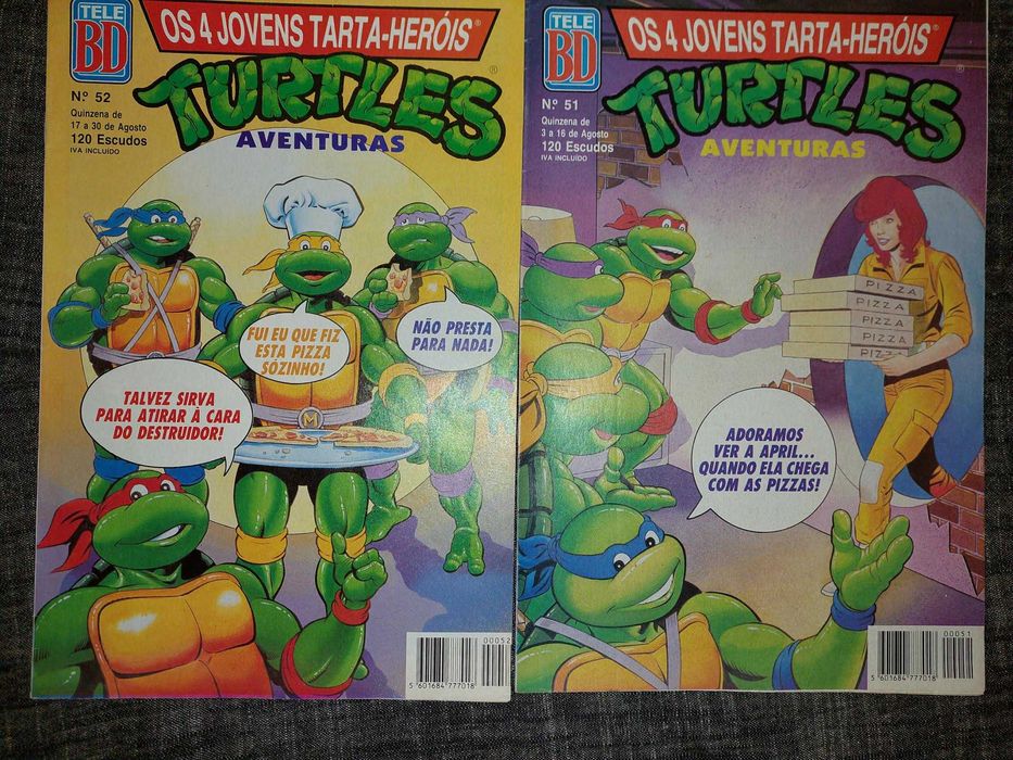 Coleção completa “Os 4 Jovens Tarta-Heróis / Turtles Aventuras”
