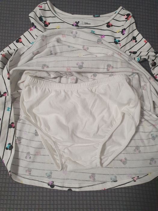 Nowa bawełniana sukieneczka+majeczki, roz.80