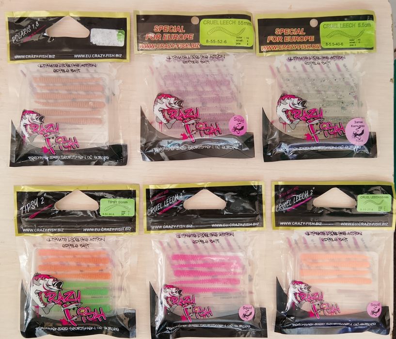 распродажа силикона Mann's, CrazyFish, Flagman