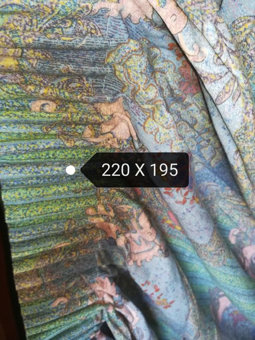 Conjunto de 2 cortinados 220x195