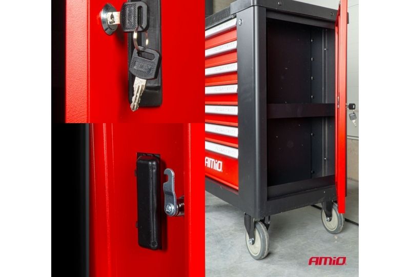 CARRINHO DE FERRAMENTAS COM CONJUNTO DE 258 PEÇAS, 840 × 460 × 870 MM, AMiO-04892