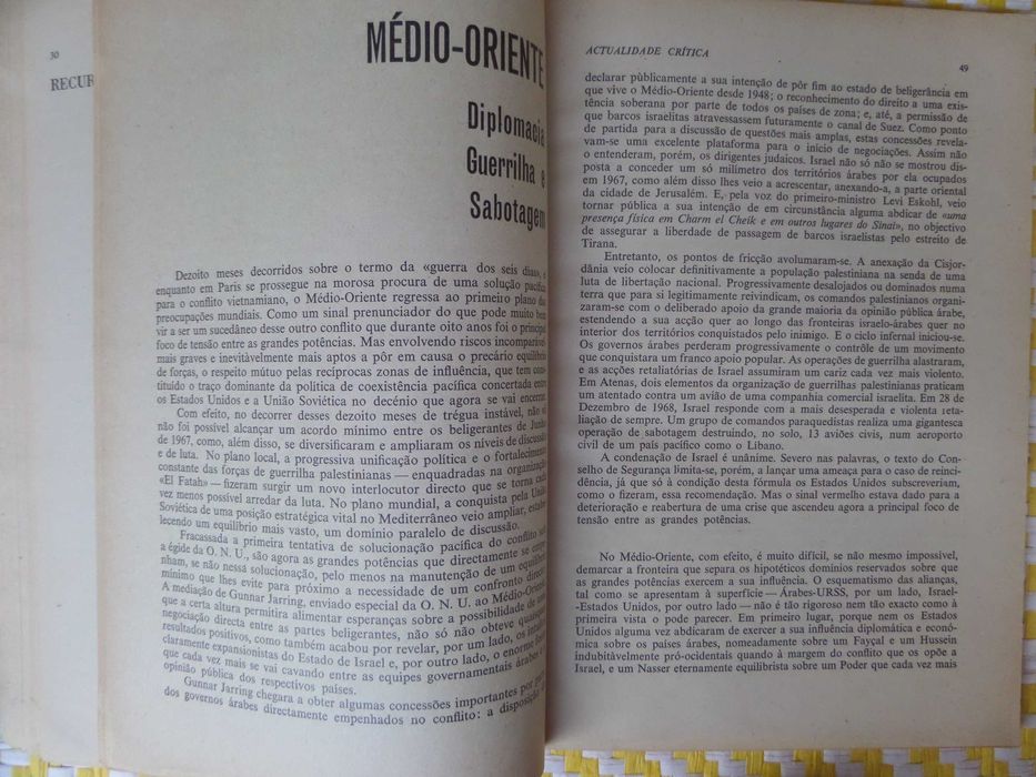 REVISTA O TEMPO E O MODO
 N.º67: Guia para as eleições. Jan 1969