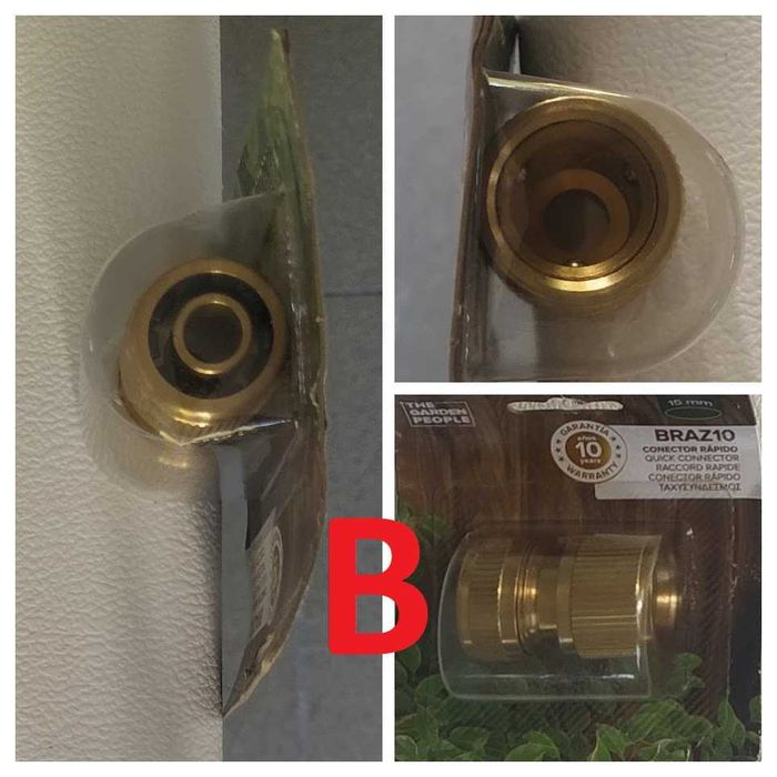 Conetores rápidos para mangueira de 15mm em Latão - Novos