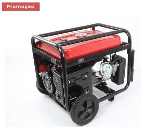 Gerador Mono c/ Rodas 7 KVA Gasolina AVR SUPER PREÇO Arranque Elétrico