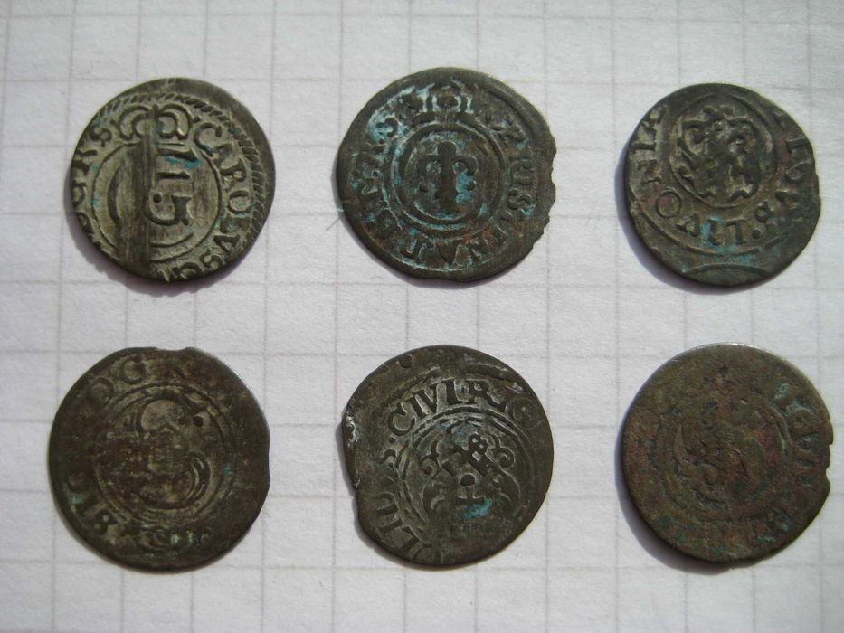 Античные и средневековые монеты (фоллисы, денарии, солиды)