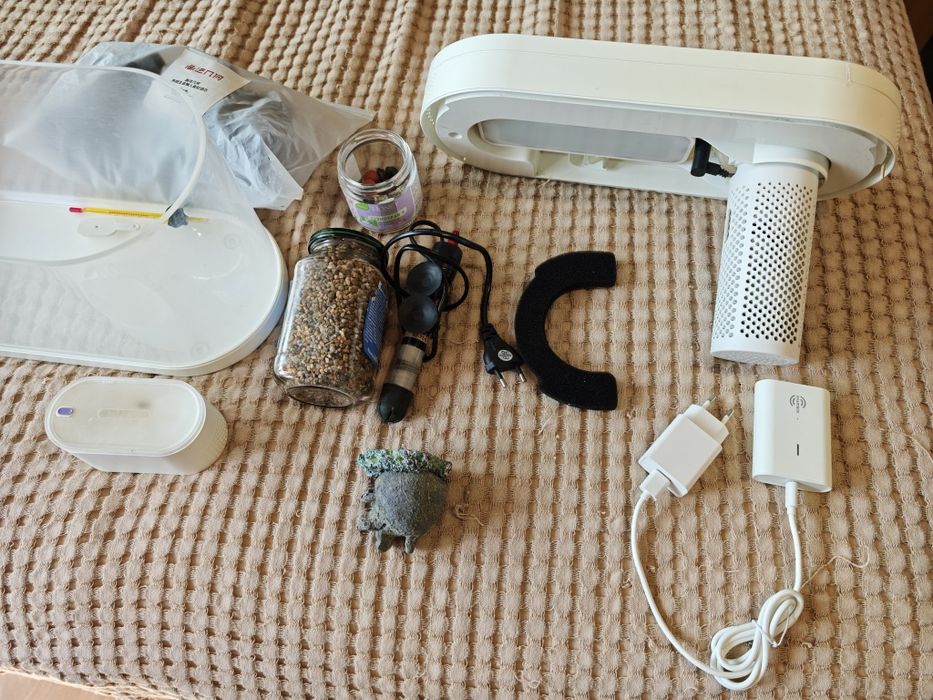 Акваріум 10л, Xiaomi smart 10l, з авто  годуванням риб, підігрівачем